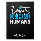 Onderwijzer van Mini Mensen Notitieboek – Grappige (Voorkant)