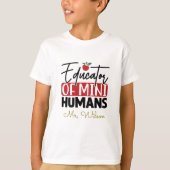 Onderwijzer van Mini-Mensen Notitieboek – Grappige T-shirt (Voorkant)