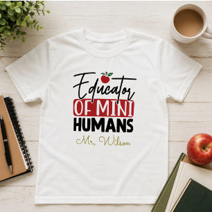 Onderwijzer van Mini-Mensen Notitieboek – Grappige T-shirt