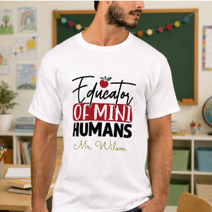 Onderwijzer van Mini-Mensen Notitieboek – Grappige T-shirt