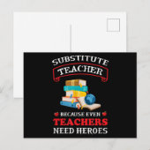 Onderwijzer vervangen omdat zelfs leraren behoefte briefkaart (Voorkant / Achterkant)