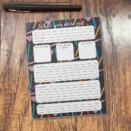 Onderwijzer vervangen terwijl u uit de laptop zat notitieblok