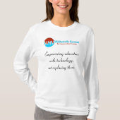 Onderwijzers empoweren met stijl: vrouwen met lang t-shirt (Voorkant)