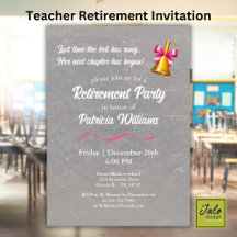 Onderwijzers Klassieke Schoolbel Pensioenfeest