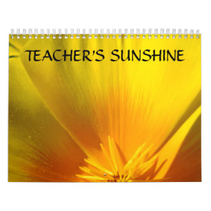 ONDERWIJZERS ZONNESCHIJN Kalender Cadeau Bloem Tui