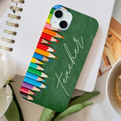 Onderwijzerscript Schrijfbord Potloden Case-Mate iPhone Case