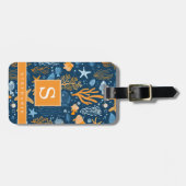 Onderzee Achtergrond Bagage Label (Voorkant horizontaal)