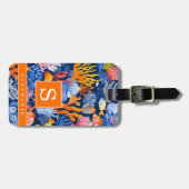Onderzee Achtergrond Bagage Label (Voorkant horizontaal)