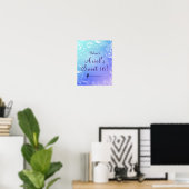 Onderzee Enchanted Bubbles Feest Welkom Bord Poster (Thuiskantoor)
