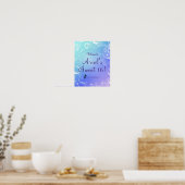 Onderzee Enchanted Bubbles Feest Welkom Bord Poster (Keuken)