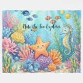 Onderzee Explorers Fleece Deken (Voorkant (Horizontaal))