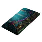 Onderzee Fantasy Digital Art Mermaid en Treasure Magneet (Linkerzijde)