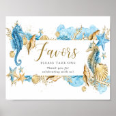Onderzee Feest & Favorieten Bord Poster (Voorkant)