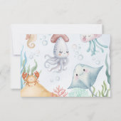 Onderzee Foto Bedankkaart Kaart (Achterkant)