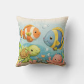 Onderzee Kussen | Kinderen Oceaan Decoratie (Achterkant)