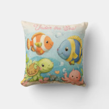 Onderzee Kussen | Kinderen Oceaan Decoratie