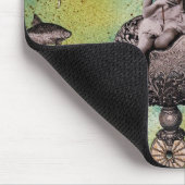 Onderzee Steampunk Jellyfish Muismat (Hoek)