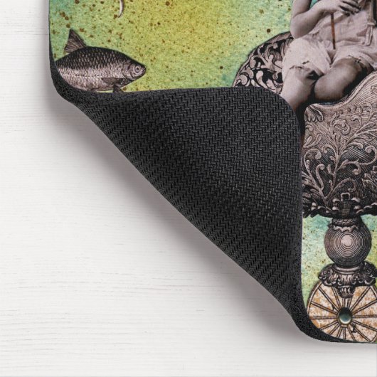 Onderzee Steampunk Jellyfish Muismat (Hoek)