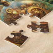 Onderzee Tijdreiziger Steampunk Zeemeermin Legpuzzel (Zijkant)