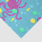 Onderzee uitnodiging, Octopus Verjaardag Tissuepapier (Detail)
