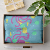 Onderzee uitnodiging, Octopus Verjaardag Tissuepapier (Geschenk)