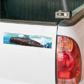 Onderzeeboot Arctisch Avontuur Bumpersticker (Op Truck)