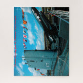 Onderzeeboot Dokken New York.Kerstgroeten Legpuzzel (Verticaal)
