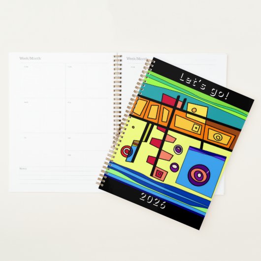 Onderzeeboot Leven Oranje Geel Blauw Groen  Planner (Display)