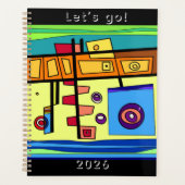 Onderzeeboot Leven Oranje Geel Blauw Groen  Planner (Voorkant)