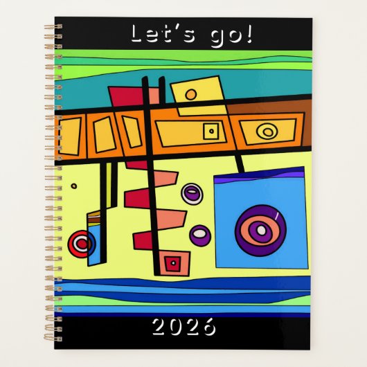 Onderzeeboot Leven Oranje Geel Blauw Groen Planner (Voorkant)
