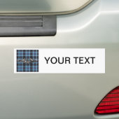 Onderzeeboot oorlogvoering tartan bumpersticker (Op auto)