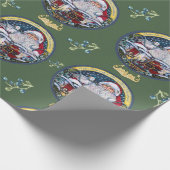 onderzeeboot Seagull Santa Cadeaupapier (Hoek)