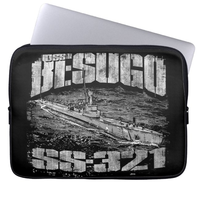 Onderzeeër Besugo Electronics Bag Laptop Sleeve (Voorkant)