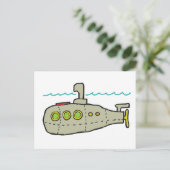 onderzeeër briefkaart (Staand voorkant)