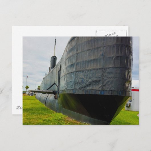 onderzeeër briefkaart (Voorkant / Achterkant)