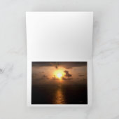 Onderzeeër en Zonsondergang Kaart (Binnen)