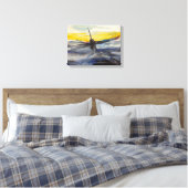 Onderzeeër gestrekte canvas print (Insitu (Slaapkamer))