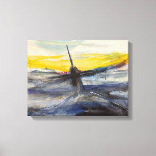 Onderzeeër gestrekte canvas print