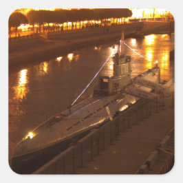 Onderzeeër in St. Petersburg Vierkante Sticker