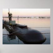 Onderzeeër in Sunrise Poster (Voorkant)