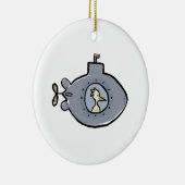 onderzeeër keramisch ornament (Rechts)