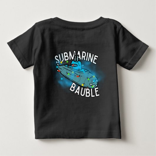 Onderzeeër, kerstbal, kerst (Achterkant)