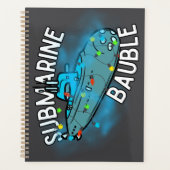 Onderzeeër, kerstbal, kerst planner (Voorkant)