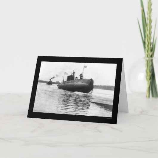 Onderzeeër Launch Navy 1909 Kaart (Voorkant)