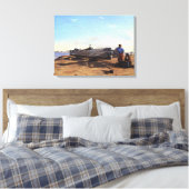 Onderzeeër Torpedo Boat HL Hunley C Chapman 1863 Canvas Afdruk (Insitu (Slaapkamer))