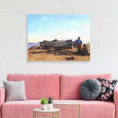 Onderzeeër Torpedo Boat HL Hunley C Chapman 1863 Canvas Afdruk (Insitu (Woonkamer))