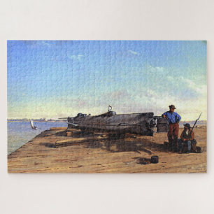 Onderzeeër Torpedoboot H.L. Hunley 6 dec 1863 Legpuzzel