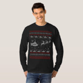 Onderzeeër Ugly KerstSweater T-shirt (Voorkant volledig)