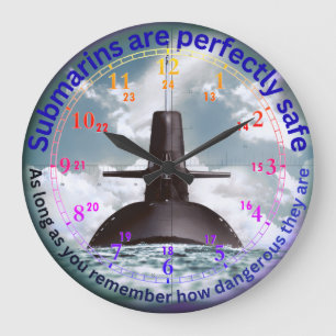 Onderzeeër Wandklok