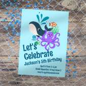 Onderzees Aquarium Verjaardag Kaart